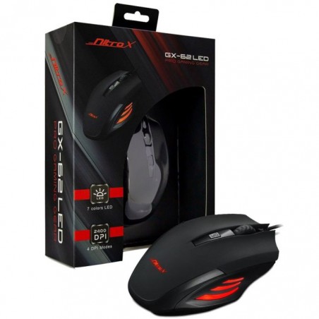 SOURIS GAMER NITROX GX-62 LED RVB - NOIR